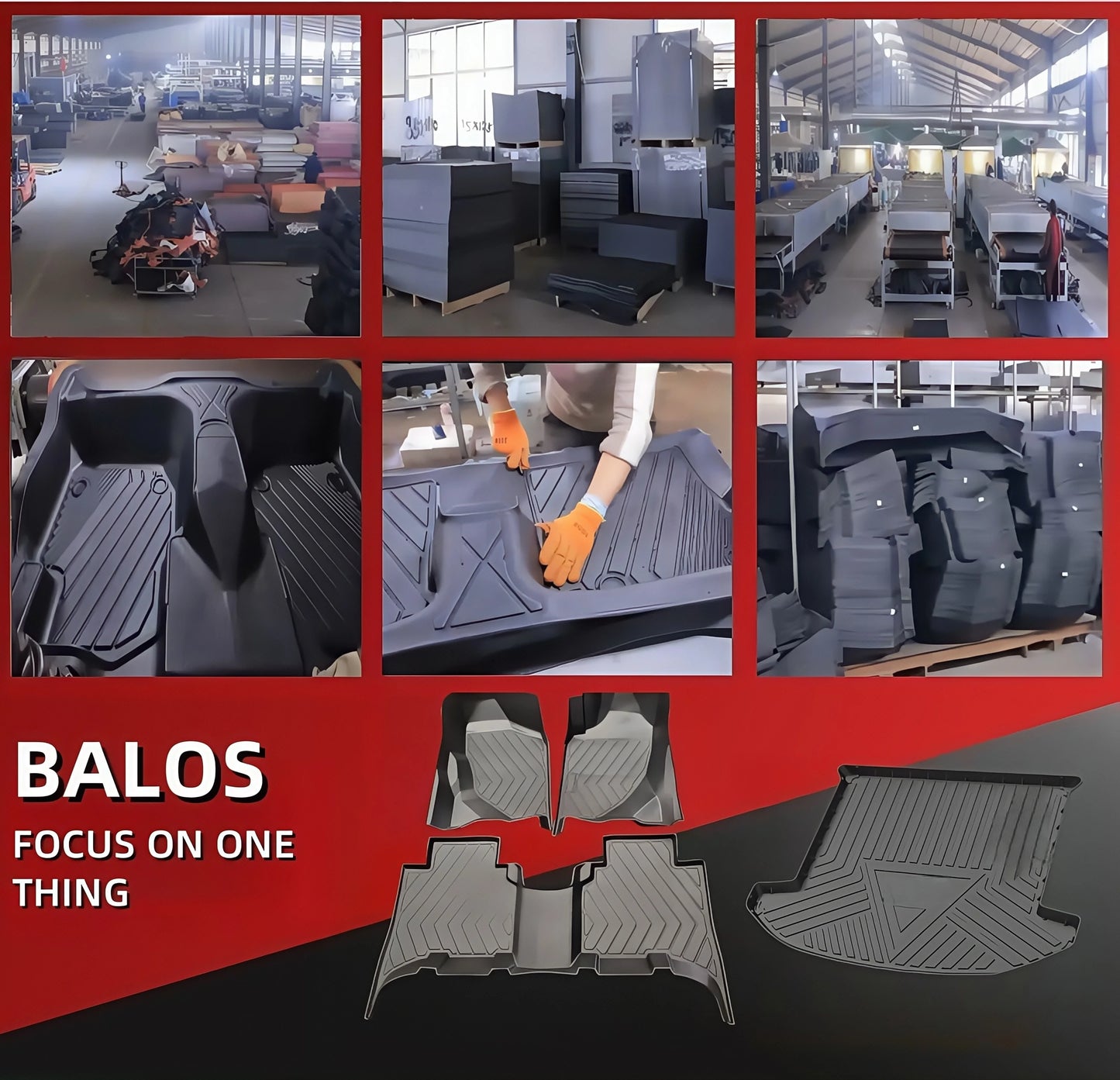 Luxury All-weather Double-layer Multicolored TPE Car Floor Mat Specifically Designed for Bestune T55