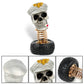 Car Ornament Shaking Halloween Skull Head Tire Spring Skulls Relieve Driving Fatigue Auto Decor Toys Car Decorations RS-SFN047