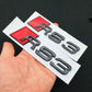 3D ABS RS3 RS4 RS5 RS6 RS7 RS8 Car Body Rear Trunk Emblem Decal Badge Sticker For Audi A3 S3 A4 S4 A5 A6 A7 S7 Auto Accessorie