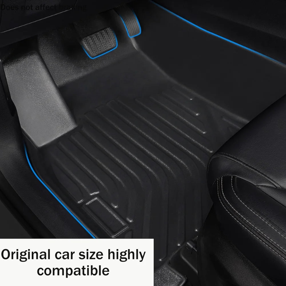 For Leapmotor B10 2025~2026 LHD Car TPE Floor Mats Waterproof Carpets Anti-scratch Protection Interior Accessories
