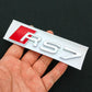 3D ABS RS3 RS4 RS5 RS6 RS7 RS8 Car Body Rear Trunk Emblem Decal Badge Sticker For Audi A3 S3 A4 S4 A5 A6 A7 S7 Auto Accessorie