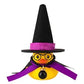 Car Decoration Rubber Duck Halloween with Magic Hat Cloak Broom Sunglasses Necklace for Car Ornaments Home Table Decor