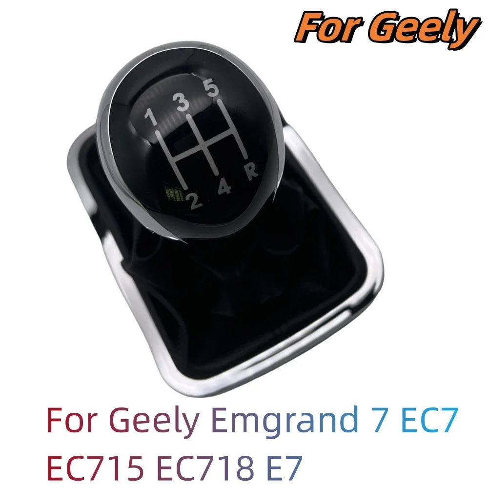 For Geely Emgrand 7 EC7 EC715 EC718 E7 Car Gear Shift Knob Gearbox Shift Handle Lever Stick Knob Boot High Quality Car Accessory