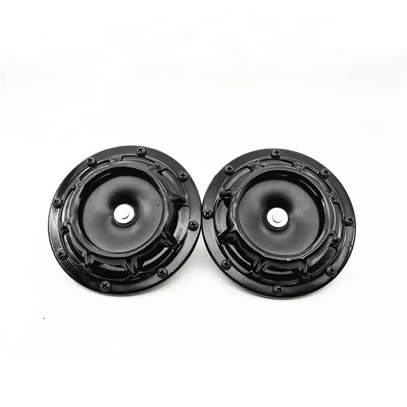 Car modified universal basin honk horn high and low 12V waterproof super loud personality tide red ring horn