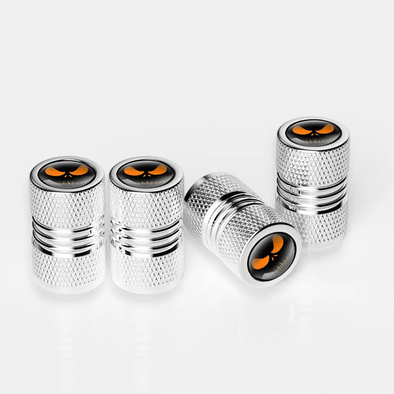 4 Pieces/set 3D Metal Car Tire Valve Caps Halloween Eye Decoration Accessories Car Styling Car Accessories Wheel Hub Valve Stem