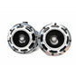 Car modified universal basin honk horn high and low 12V waterproof super loud personality tide red ring horn