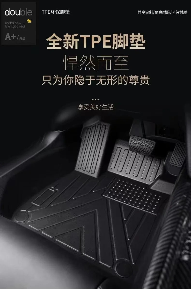 TPE Car Floor Mat For Land Rover Discovery 4 L319 LR4 2010~2016 Luxury Leather Waterproof Foot Pads LHD Carpets Auto Accessories