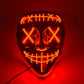 Halloween Carnival Party Costume Decoration Luminous LED Mask Halloween Mask LED Maske Light Up Party Masks for Glow Party