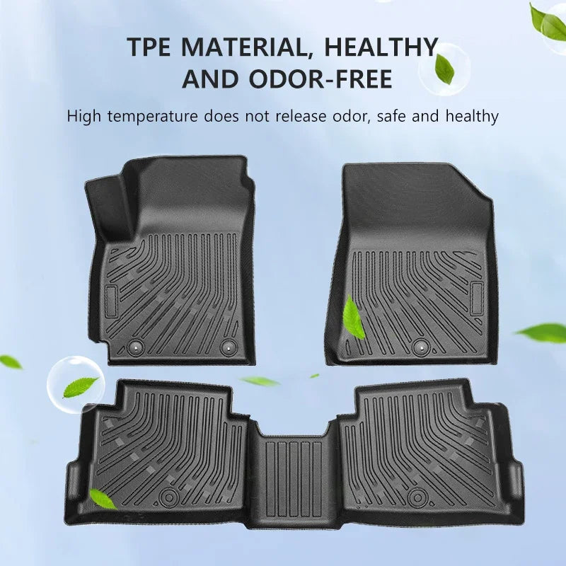 TPE Car Floor Mats for Kia Seltos 2024-2025 All-Weather Waterproof Non-Slip Trunk Protector Left-Hand Drive Car Interior Parts