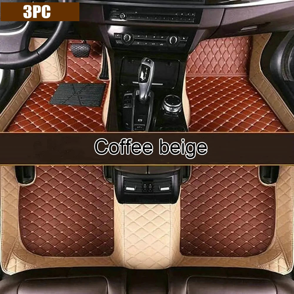 Custom Automotive Car Floor Mats For VW Jetta MK6 2011 2012 2013 2014 2015 Auto Luxury Leather Men Women Car Mats Full Coverage