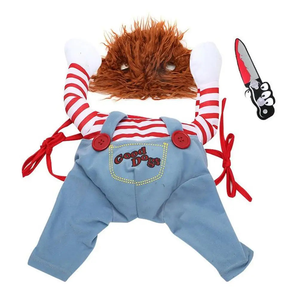 Halloween Dog Costumes Funny Pet Clothes Cosplay Costume Sets Novelty Clothing For Dogs Bulldog Pug Cat Party Costumes