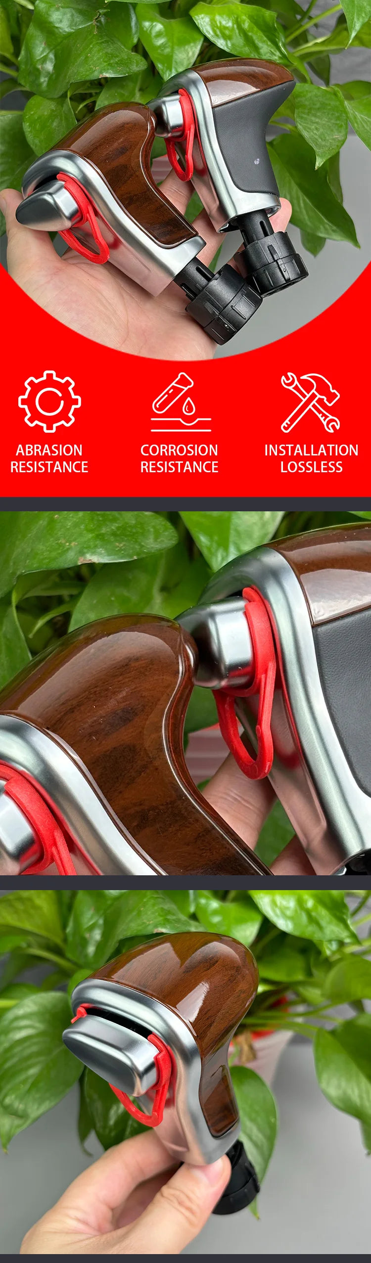 Auto Automatic Shift Knob For Audi A6 C6 A3 8P A4 B8 A5 Q5 Q7 A7 Gear shift knob boot