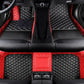 Custom Car Mats For Dacia Duster 2021~2023 Leather All Weather Waterproof Non-Slip Diamond Full Covered Personalized Black Red