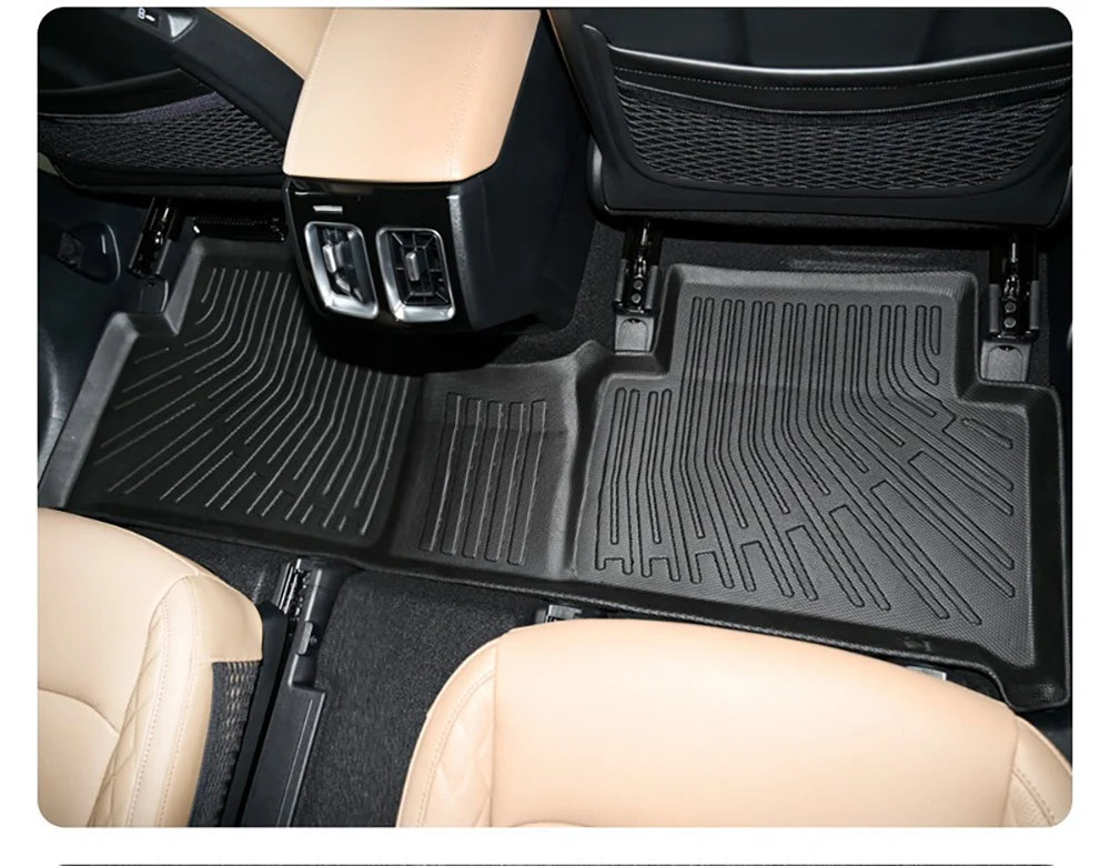 All Weather Floor Mats Cargo Liner for 2021 - 2024 2025 Kia Sorento Hybrid TPE Car Trunk Mat with Backrest Pad PHEV & HEV