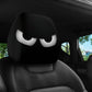 2pcs Car Headrest Pillowcases Spooky Halloween Christmas Decorations Funny Scary Car Interior Accessories Fit for All Vehicles