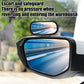 1PC Car Rearview Auxiliary HD Glass Parking Aid Mirror 360-degree Wide Angle Car Blind Spot Mirror Adjustable Rotation