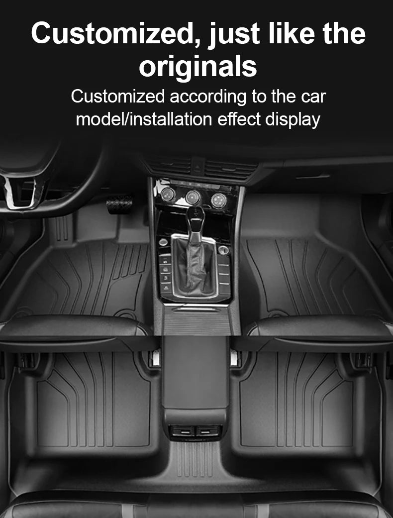 LHD For MGS5 EV ES34 2024 2025 MG ES5 TPE Floor Mats Cargo Foot Pad Tray Waterproof Full Set Rug Tappetos Internal Car Accessory