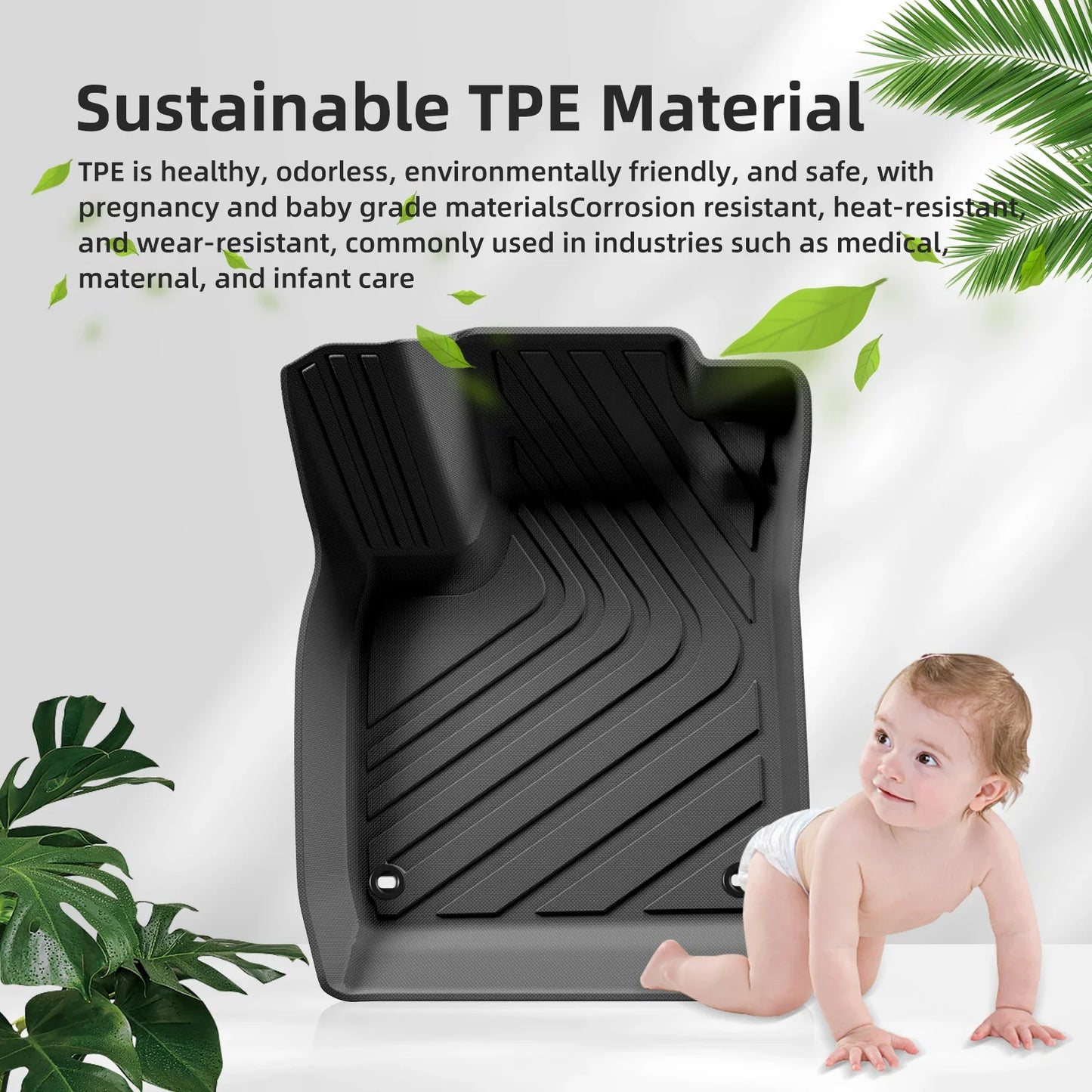 TPE 3D Car Floor Mats Cargo Liner Trunk Pad For Honda Accord 2023 2024 Floor Mats All-Weather Auto Accessories