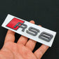 3D ABS RS3 RS4 RS5 RS6 RS7 RS8 Car Body Rear Trunk Emblem Decal Badge Sticker For Audi A3 S3 A4 S4 A5 A6 A7 S7 Auto Accessorie