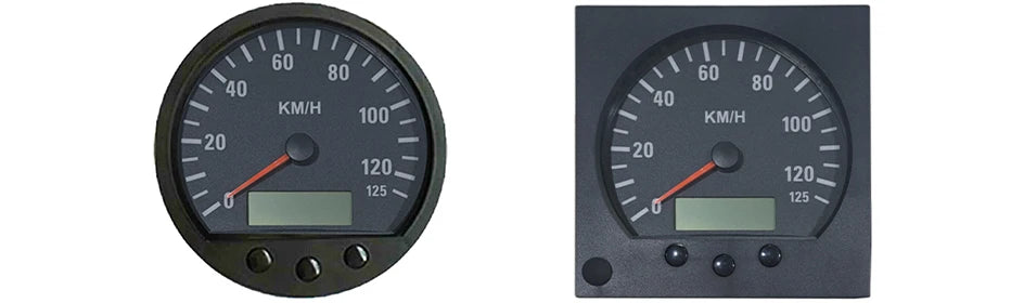 ELING Newest Universal 140mm Diameter Truck Speedometer Odometer 0-125km/h With Backlight 9-36V