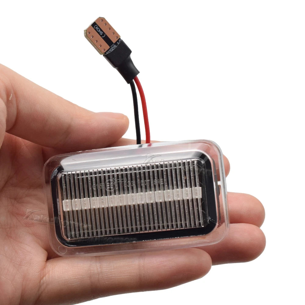 2PCS For VW Golf Mk1 Mk2 Jetta Passat Polo Audi 100 200 C3 C4 A6 S6 Dynamic LED Side Marker Light Arrow Turn Signal Blinker Lamp