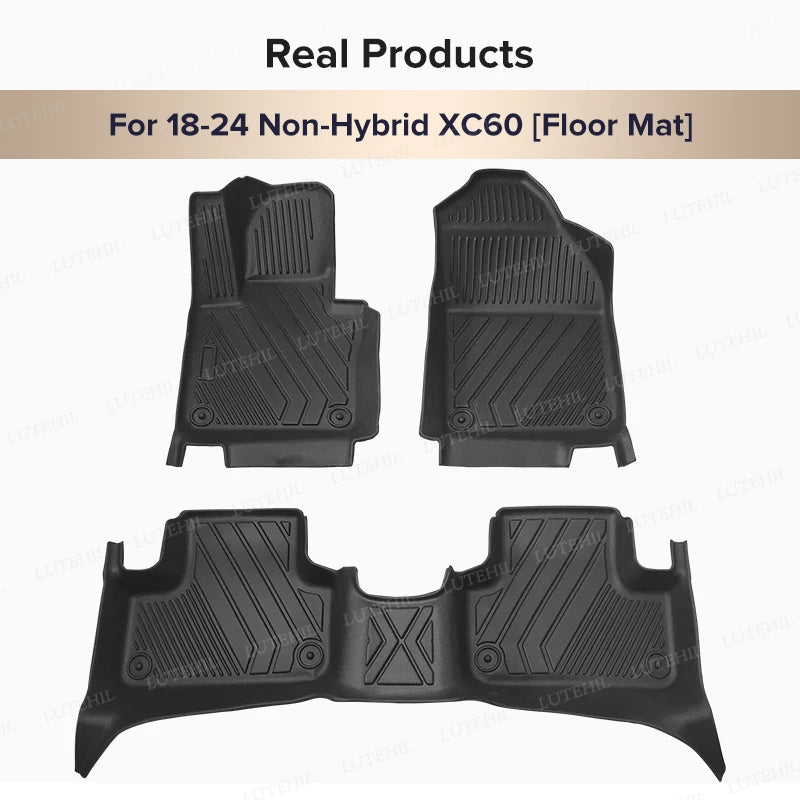 Custom TPE Car Floor Mat For Volvo XC60 2018-2024 2023 2022 2021 2020 2019 Waterproof Carpet Cover Interior Protector Accessorie