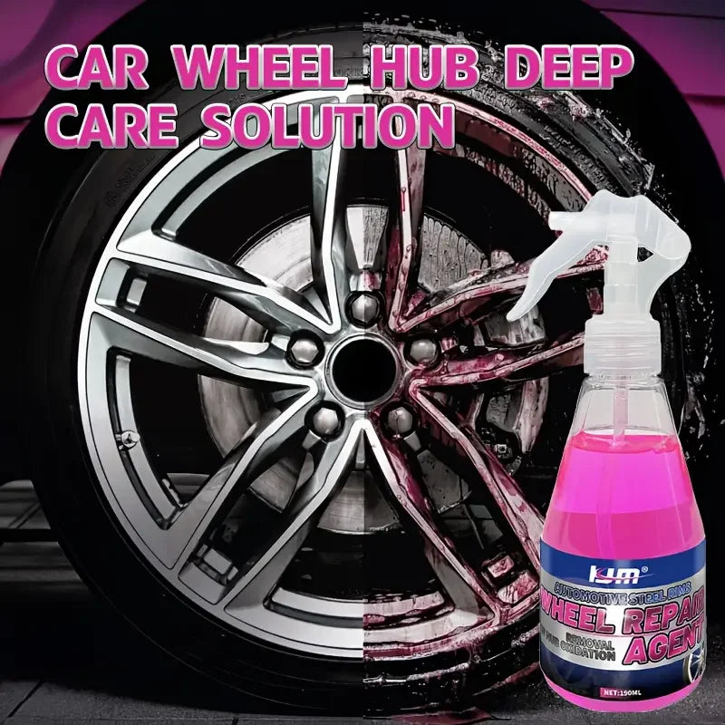 Rust Remover for Wheel Centers-Heavy Duty Metal Dust and Paint Cleaner for Wheel Covers,ABS Resin Structures,Durable Cleaner