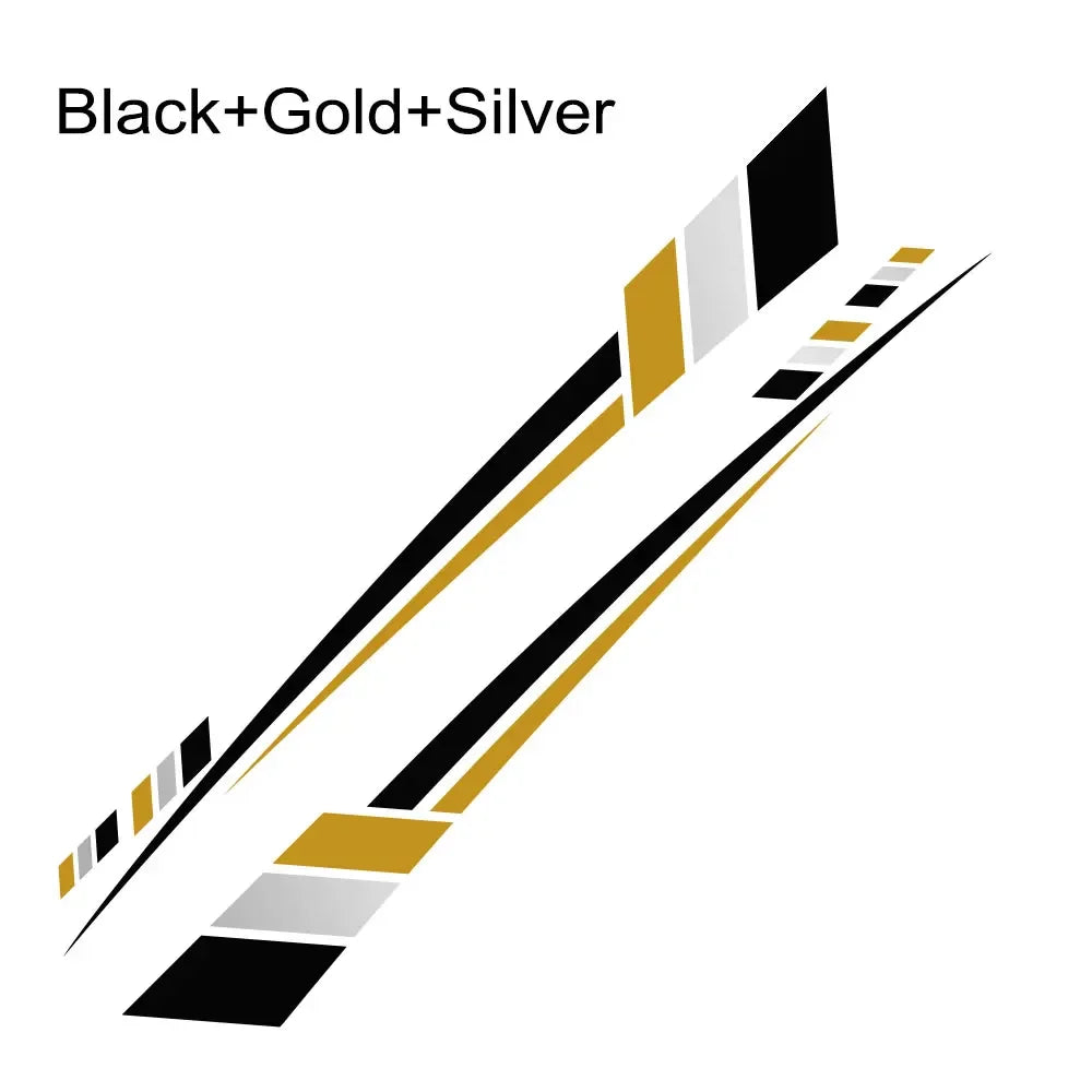 Car Body Side Stickers Graphics Stripes Decor Decal Universal for Van Motorhome RV Camper Cargo Panel Auto Tuning Accessories