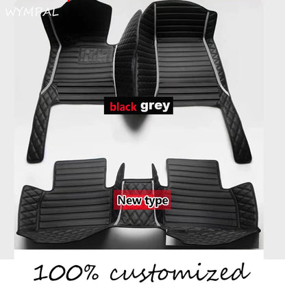 Custom Auto Luxury Leather Car Floor Mat For Seat Leon MK2 2006 2007 2008 2009 Car Mat Full Set Women Waterproof Accessories