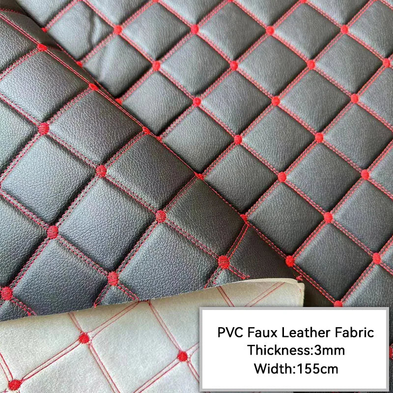 100*155cm Thick Artificial PU Leather Fabric For Upholstery Furniture Car Floor Background Wall Sliding Door Decor Faux Leather