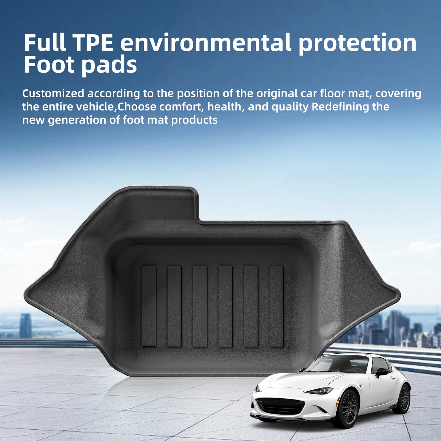 for Mazda MX-5 Miata MX 5 Mazda Roadster 2016 -2024 TPE 3D Car Trunk Pad Cargo Liner Interior Interior Trunk Mat Protective Mat