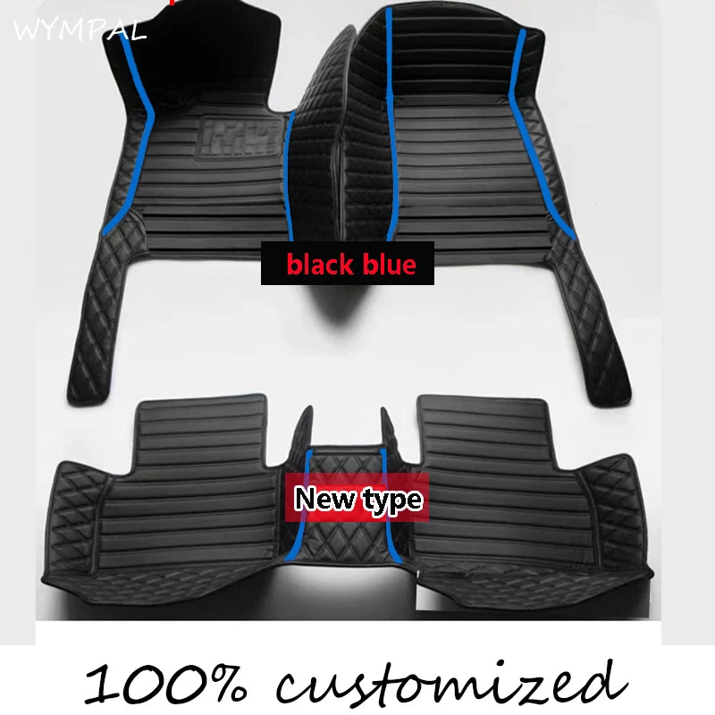 Custom Automotive Car Floor Mats For VW Jetta MK6 2011 2012 2013 2014 2015 Auto Luxury Leather Men Women Car Mats Full Coverage