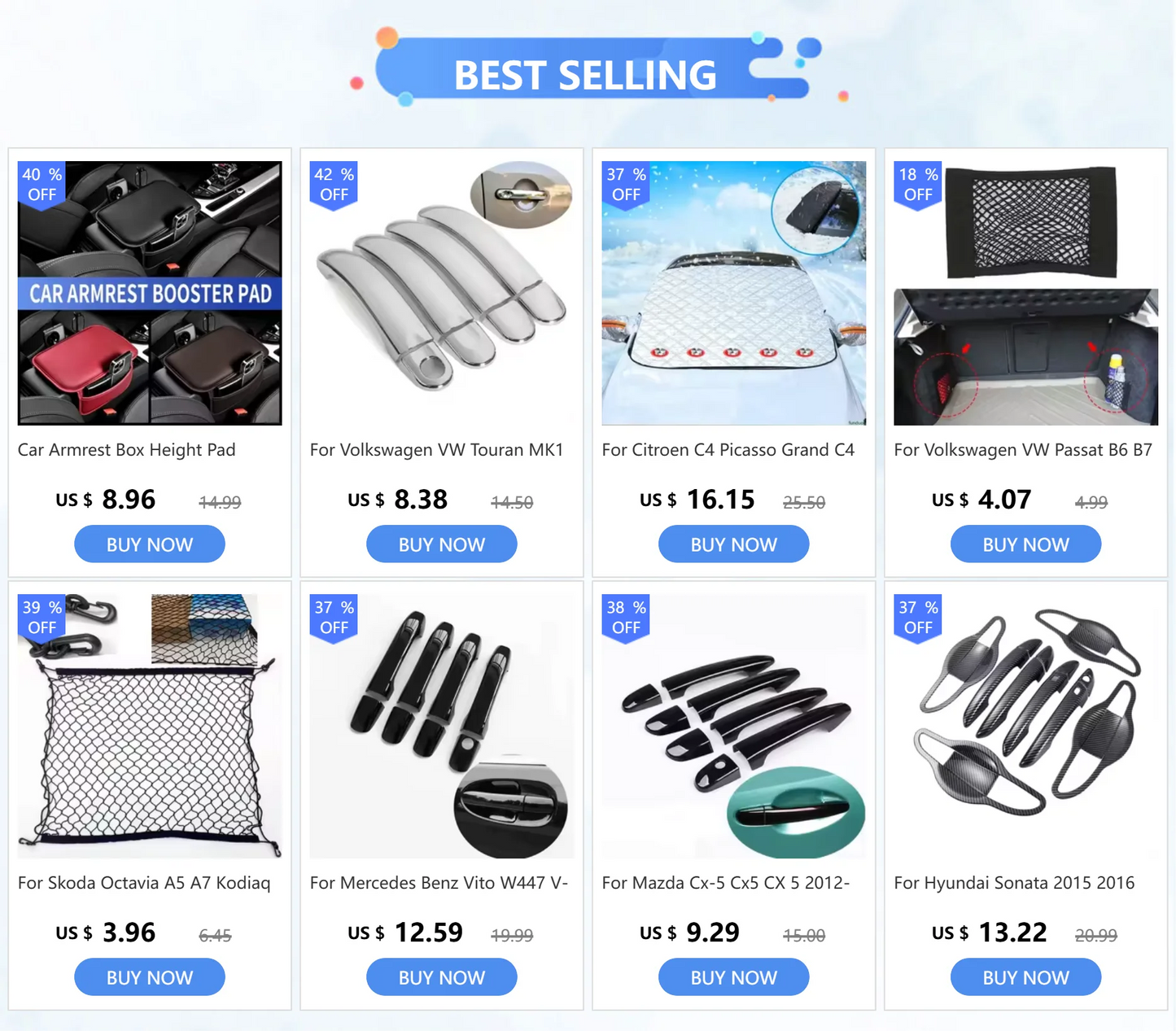 FUNDUOO High Quality Chrome Door Handle Cover for Renault MEGANE 2 2002 2003 2004 2005 2006 2007 2008 Styling Accessories