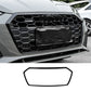 Front Bumper Grille Trim For Audi A5 S5 2020 2021 2022 2023 Black / Carbon Look Racing Radiator Grill Strip Cover