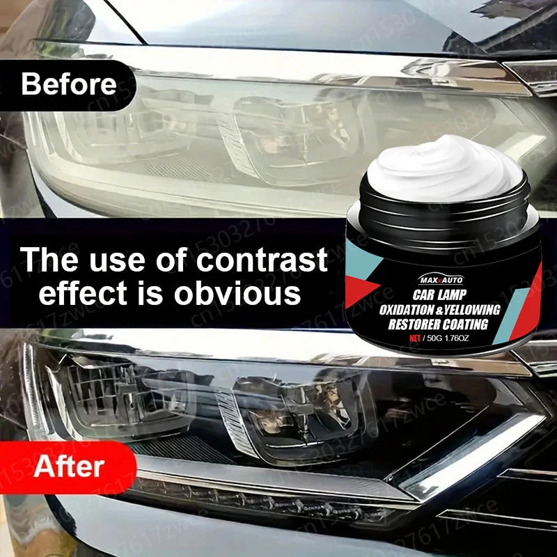 Car Headlight Restoration Polishing Kits Headlamp Scratch Remover Repair Cleaning Paste Remove Oxidation Headlight Polish Liquid