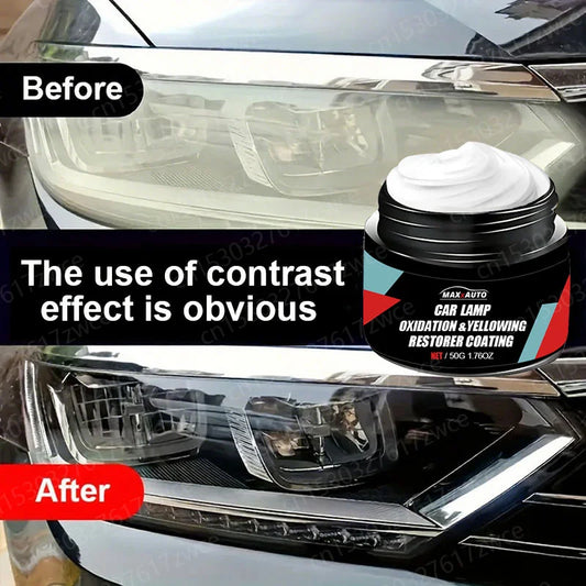 Car Headlight Restoration Polishing Kits Headlamp Scratch Remover Repair Cleaning Paste Remove Oxidation Headlight Polish Liquid