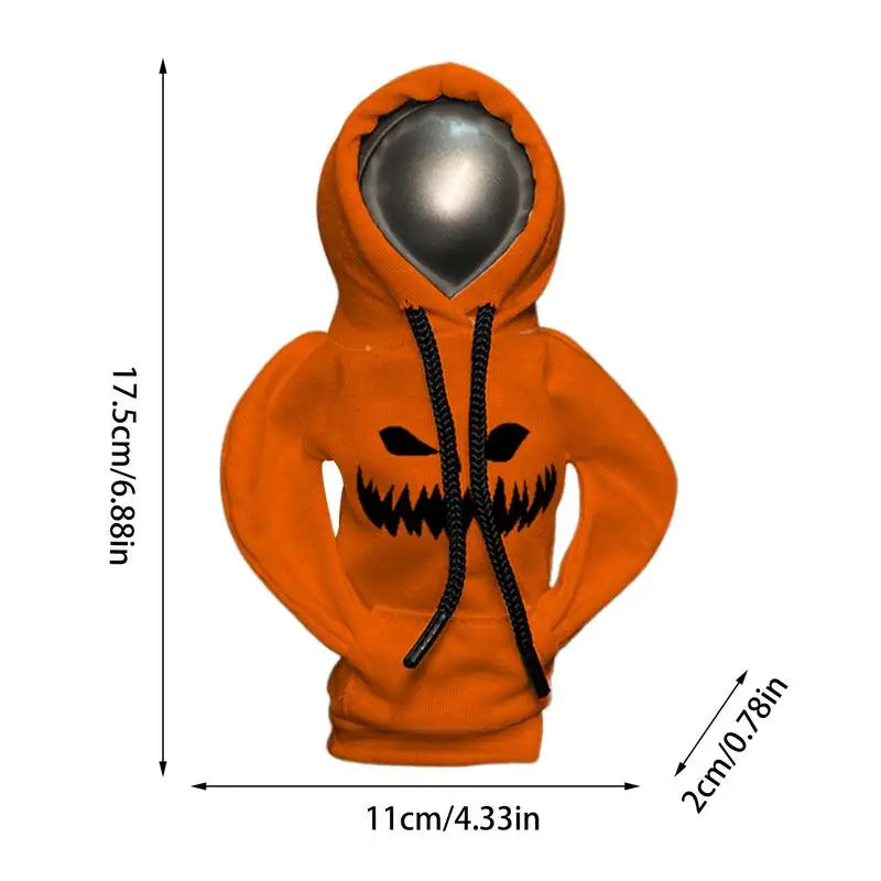 Hoodie Car Gear Shift Cover Halloween Decorative Protector Car Hoodie Decorated Shifter Cover For Vehicles Suvs Rvs Cars