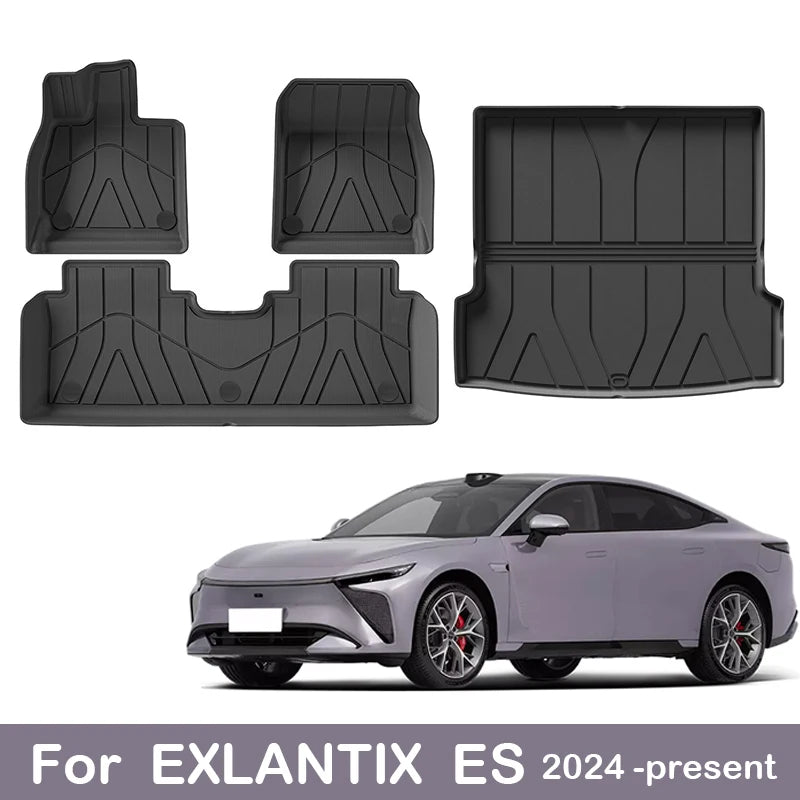Car Floor Mats for EXLANTIX ES 2025 2024-present Trunk Mats Cargo Liner Protector Waterproof Non-slip Foot Pad Carpet Kits
