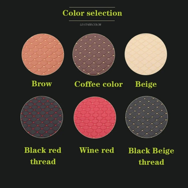 Car Floor Mats 4 Pcs Universal PU Leather Floor Mats Liners For Cars Truck SUV Front Rear Mats Foot Pad Car Accessories