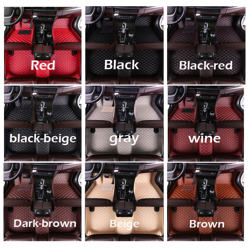 Custom Automotive Car Floor Mats For VW Jetta MK6 2011 2012 2013 2014 2015 Auto Luxury Leather Men Women Car Mats Full Coverage