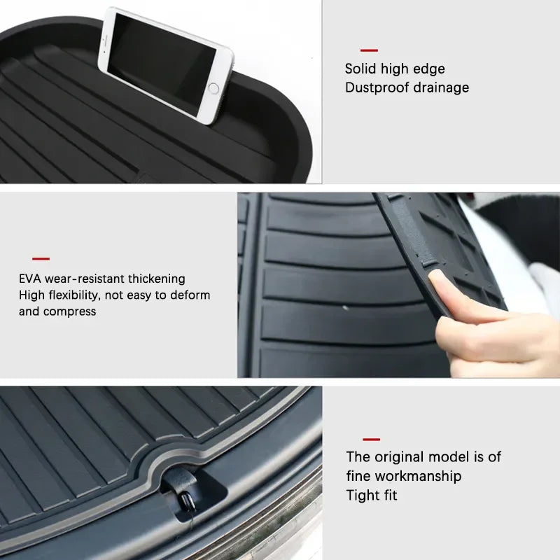For Nissan Bluebird Altima U13 Accessories 1992~1997 Auto Trunk Mat Floor Tray Liner Cargo Boot Carpe Waterproof Anti-slip EVA