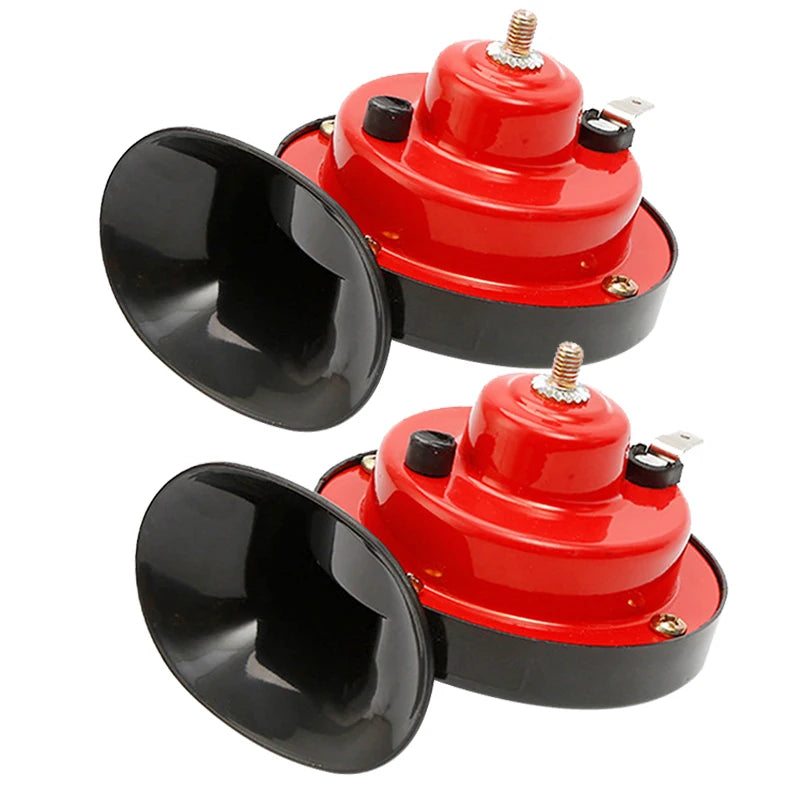 2pcs 12V air horn for car Snail Electric Air Horn Marine Boat Loud Alarm Kit  Boat Motorcycle Dual-tone car horn Loud signal