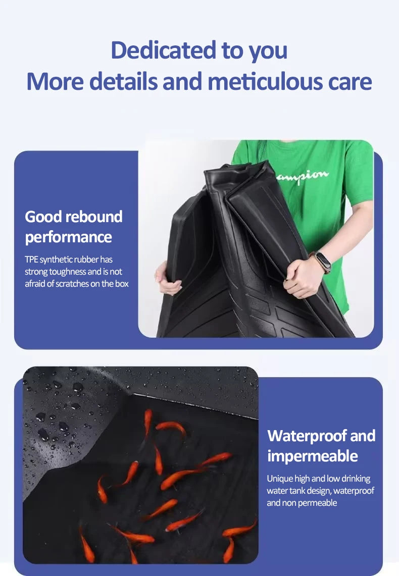 for Tank 500 Accessories Hi4-T 2022 2023 2024 LHD TPE Car Floor Mats Foot Liner Storage Pads Custom Waterproof Rug Accessories