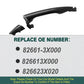 Black Exterior Door Handle for Hyundai Elantra 2011 2012 2013 2014 2015 2016 Front Rear Left Right