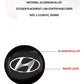 4Pcs Car Emblem Wheel Center Hub Badge Stickers Accessories For Hyundai I20 I30 I40 IX20 IX35 Kona Getz Genesis Veloster Tucson