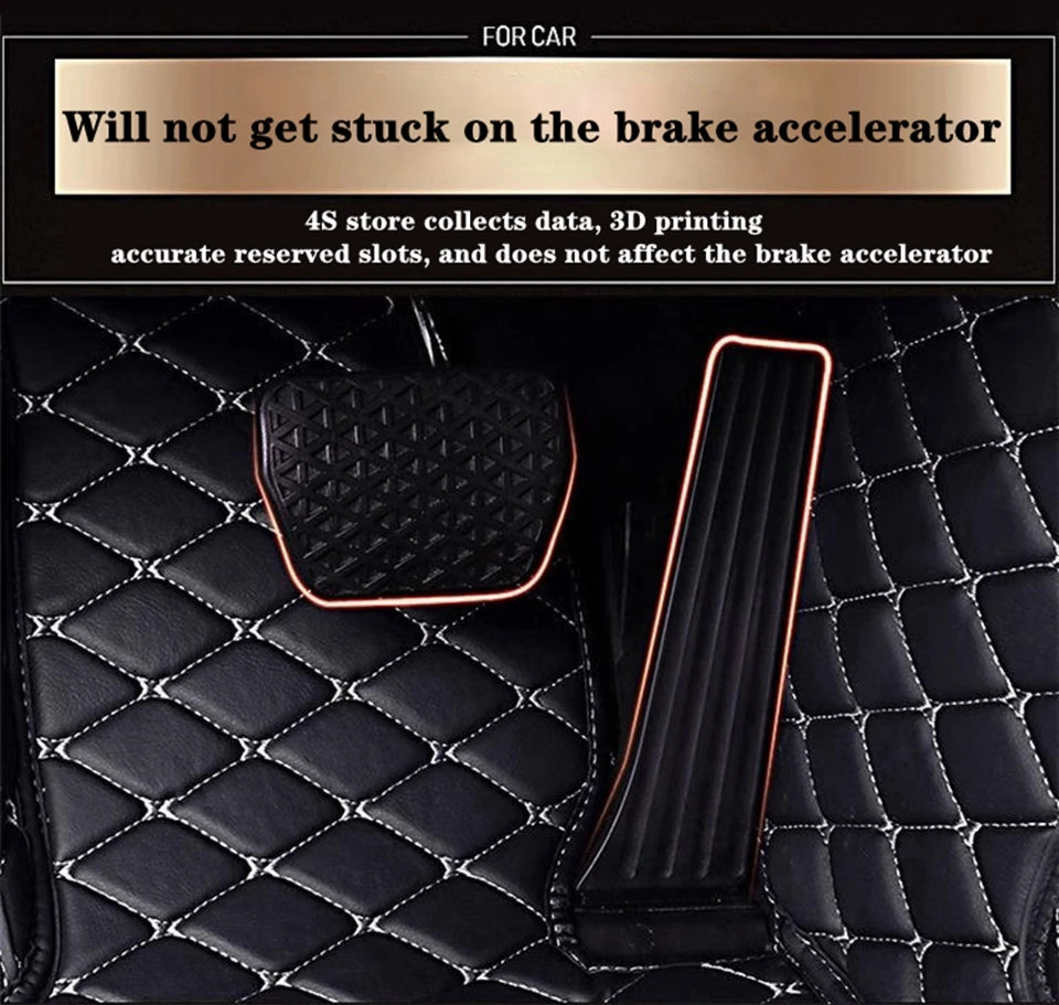 Car Foot Pads Automotive Liners For Fiat Toro 2016-2022 Protective Pad Custom Leather Auto Floor Mats Automobile Carpet Cover