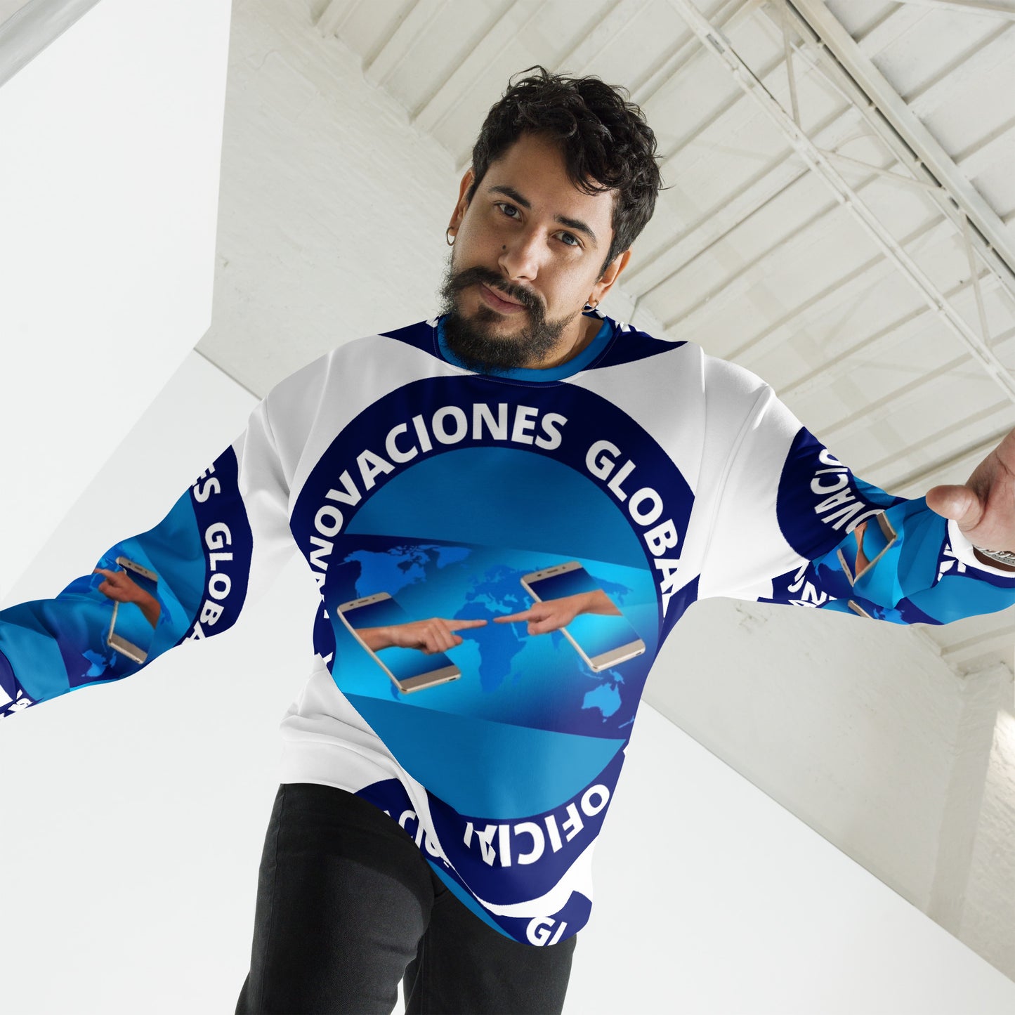 Sudadera unisex moda Caballero Innovaciones Globales Line  Los mas vendidos del mes