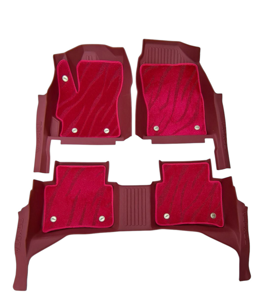 TPE Alfombras DOBLES TERMOPLÁSTIC ELASTOMER  Personalizadas TPE A Medida Exacta de tu Automóvil 7 a 9 Pasajeros 3 Filas Alfombras TPE + Alfombras de Maletero o Cajuela