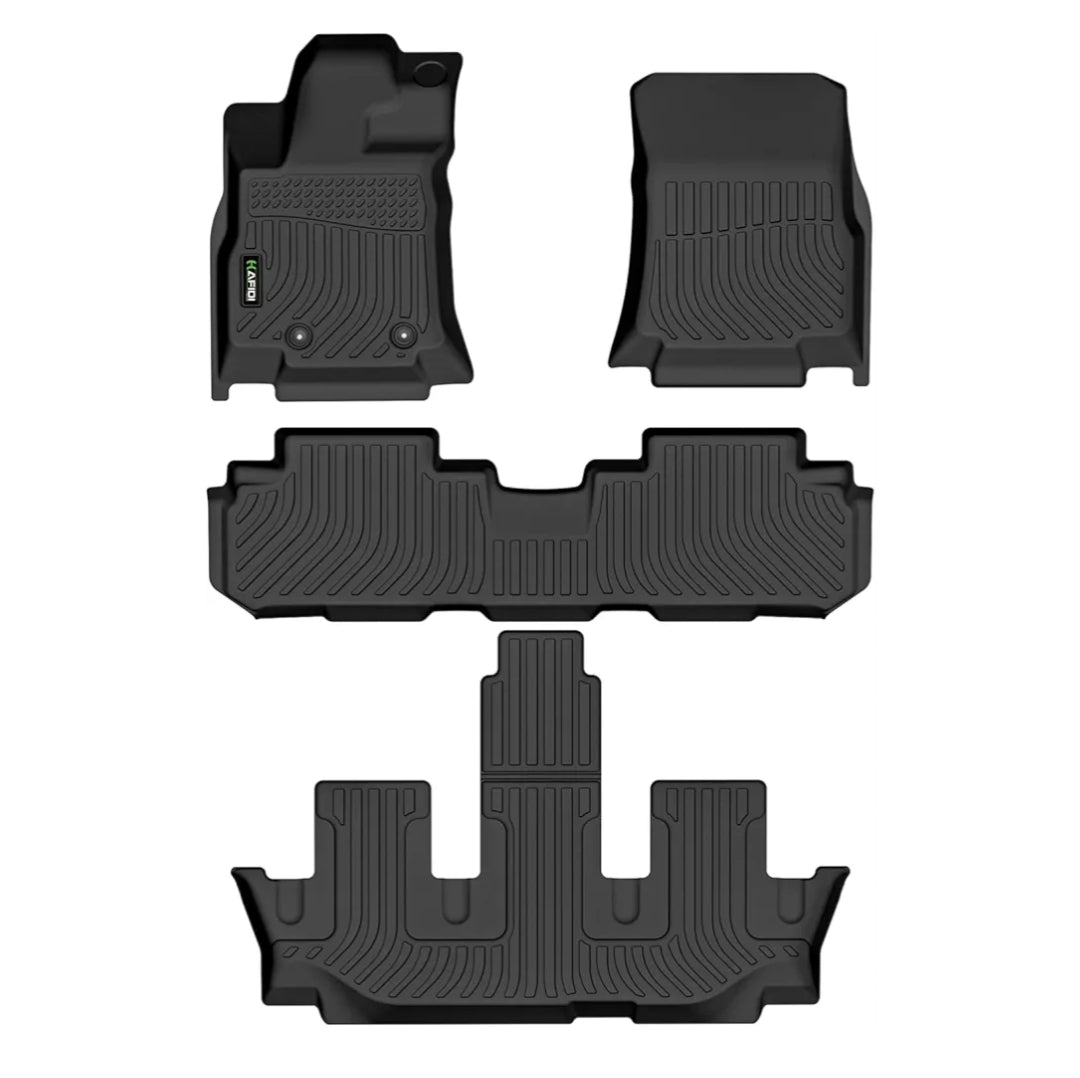 TPE Alfombras TERMOPLÁSTIC ELASTOMER  Personalizadas TPE A Medida Exacta de tu Automóvil 7 a 8 PASAJEROS 3 Filas de Alfombras TPE( No Incluye Alfombras de Maletero o Cajuela )