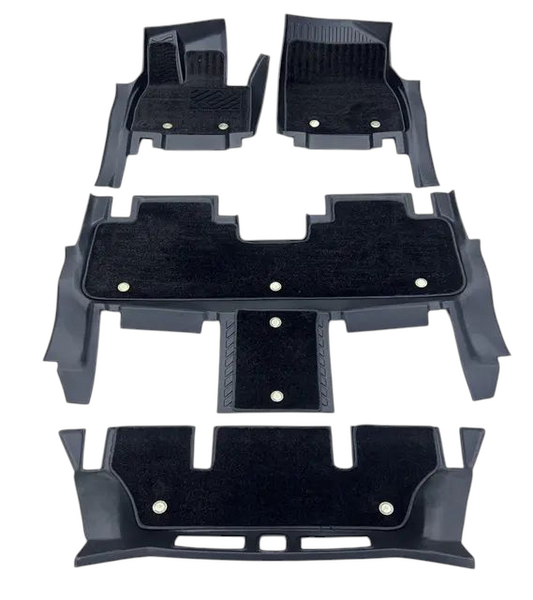 TPE Alfombras DOBLES TERMOPLÁSTIC ELASTOMER  Personalizadas TPE A Medida Exacta de tu Automóvil 7 a 9 Pasajeros 3 Filas Alfombras TPE (NO Incluye Alfombras de Maletero o Cajuela)